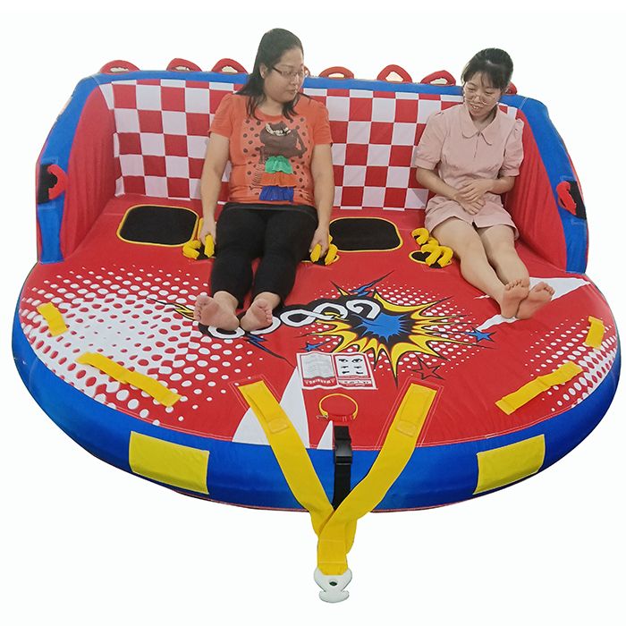 Comfortable Backrest Inflatable Towable Tube for Water Sport Boat Ski