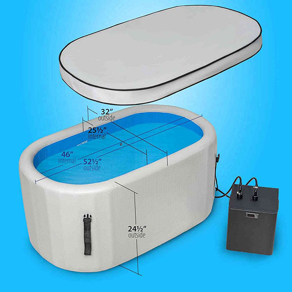 Light Gray Rectangle Recovery Ice Pod