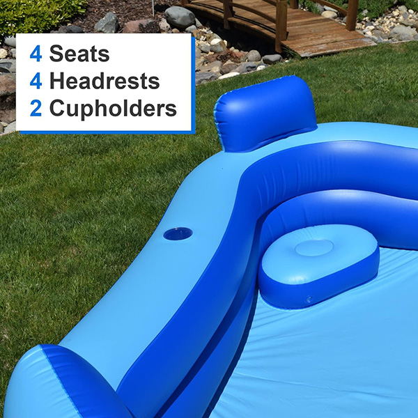 Comfy-Seat Blow-Up Pool for Families