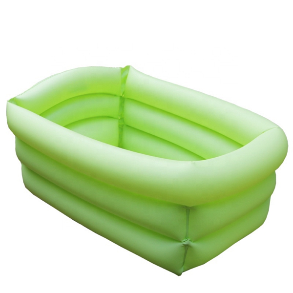 Child-Friendly Green Soft-Edge Swimming Pool