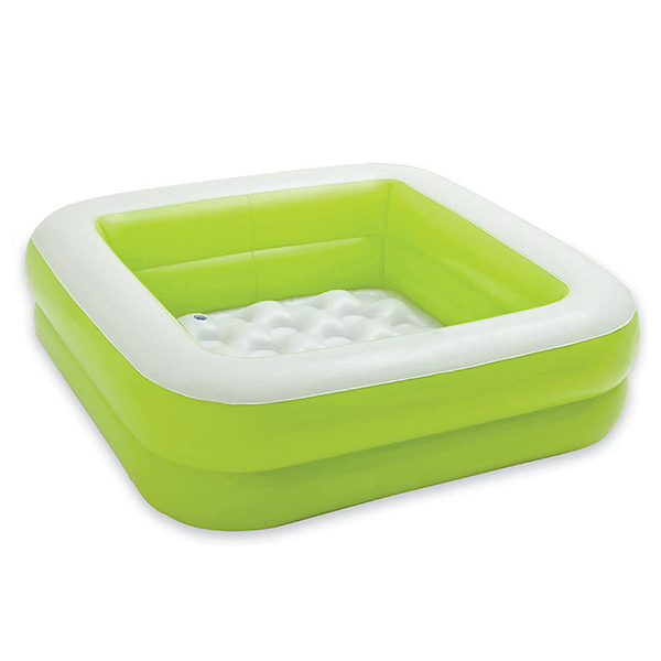 Quadratischer aufblasbarer Swimmingpool der Kinder mit Bubble Bottom