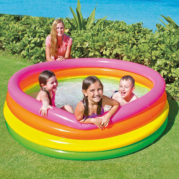 3 Ring Colourful Circle Kiddie Pool