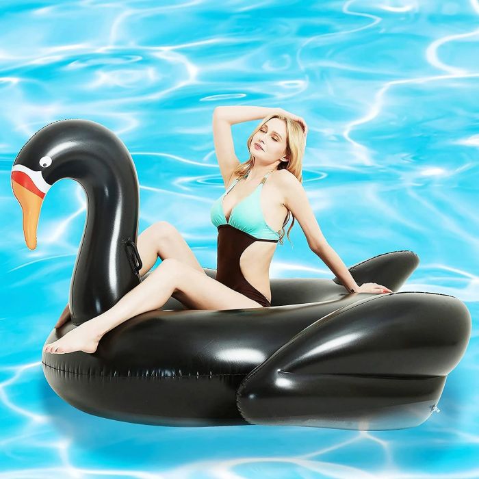 Inflatable Swan Floating Row