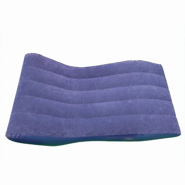 Blue Inflatable Curved Bed