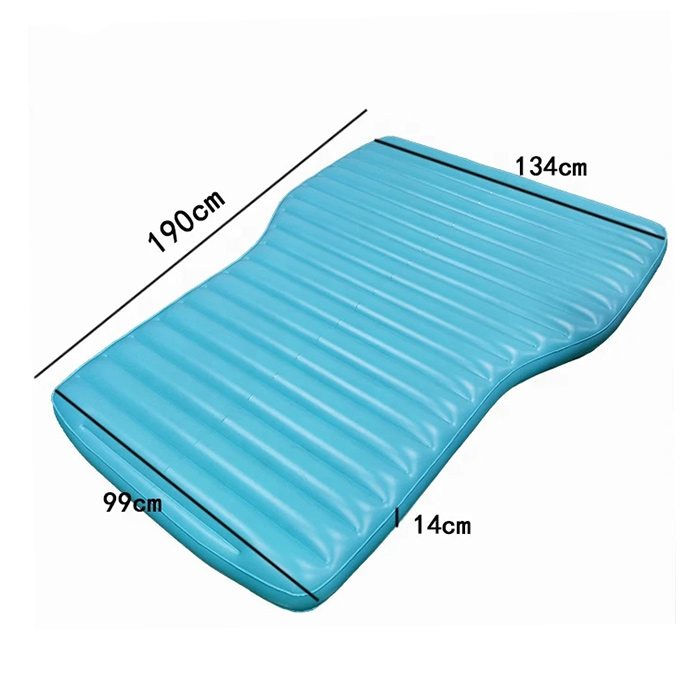 Blue Contoured Inflatable Mattress