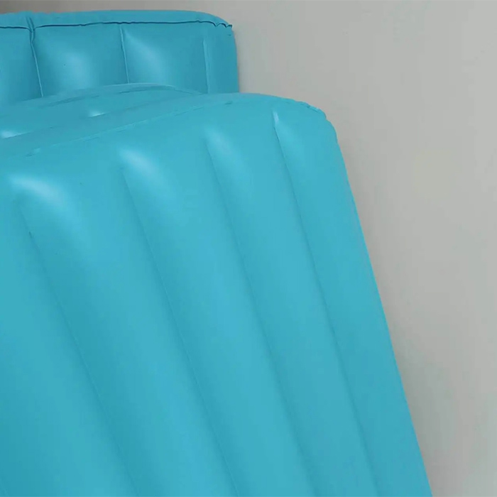 Blue Contoured Inflatable Mattress