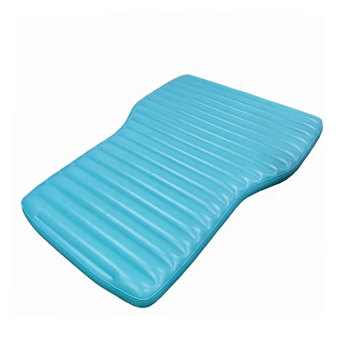 Blue Contoured Inflatable Mattress