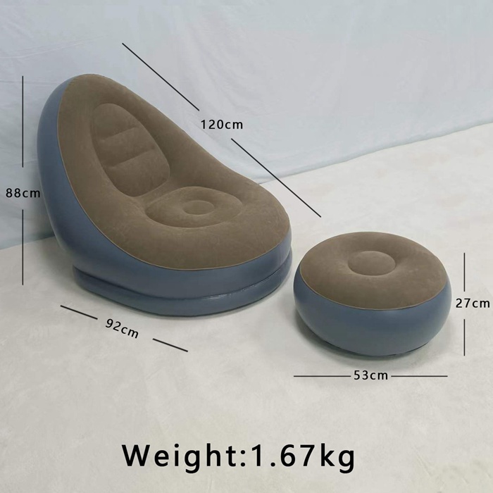 Inflatable Sofa with Footstool