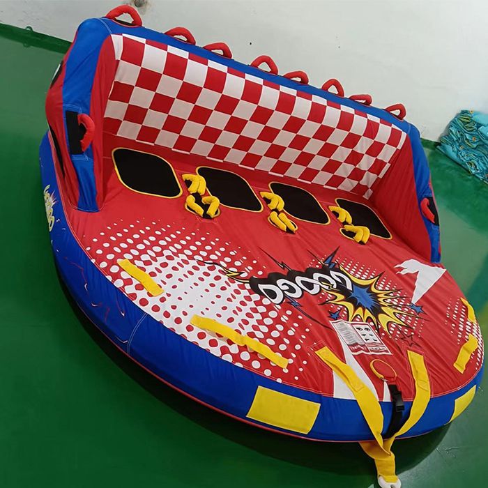 Comfortable Backrest Inflatable Towable Tube for Water Sport Boat Ski